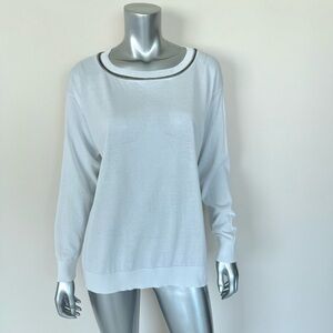 Brunello Cucinelli women cotton sweater size 6US Authentic Retail 950$